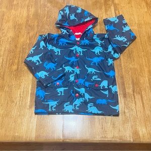 HATLEY BOYS DINOSAUR HOODED RAINCOAT SIZE 5